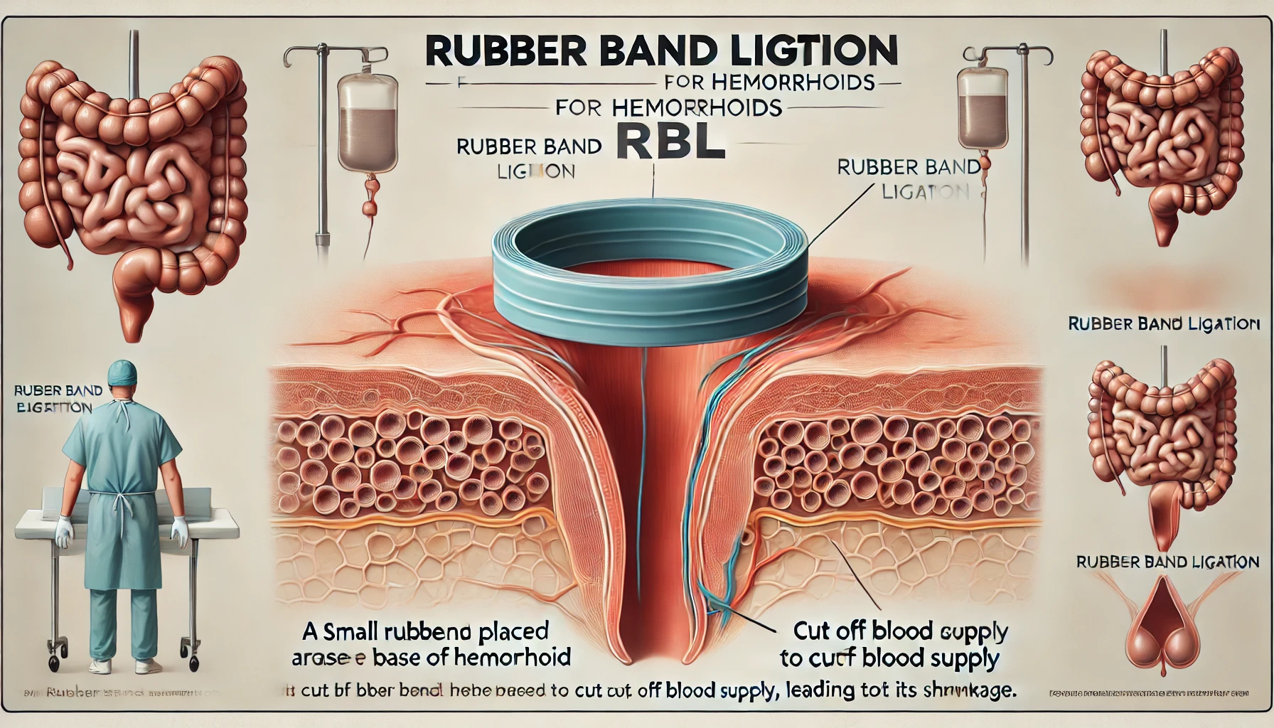 Hemoroidde Lastikle Boğma Yöntemi RBL